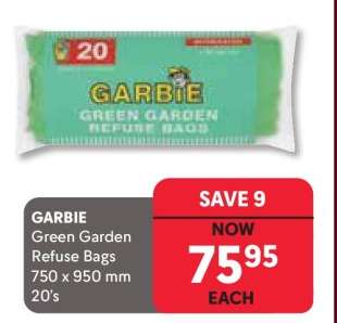 GARBIE Green Garden Refuse Bags