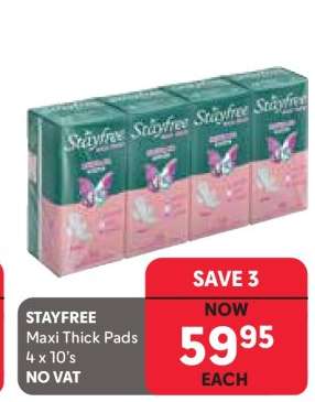 Stayfree Maxi Thick Pads