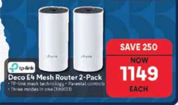 Deco E4 Mesh Router 2-Pack