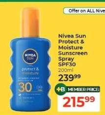 Nivea Sun Protect & Moisture Sunscreen Spray SPF30