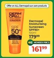 Dermopal Moisturising Sunscreen SPF50+