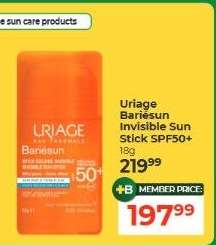 Uriage Bariésun Invisible Sun Stick SPF50+