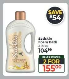 Satiskin foam bath