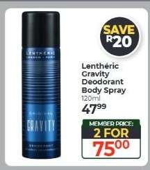 Lenthéric Gravity Deodorant Body Spray