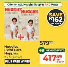Huggies Extra Care Nappies