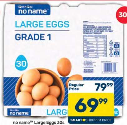 no name™ Large Eggs 30s