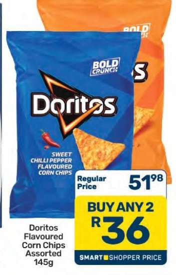 Doritos Flavoured Corn Chips Assorted 145g