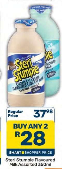 Steri Stumpie Flavoured Milk Assorted 350ml