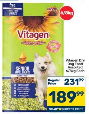 Vitagen Dry Dog Food Assorted 6/8kg