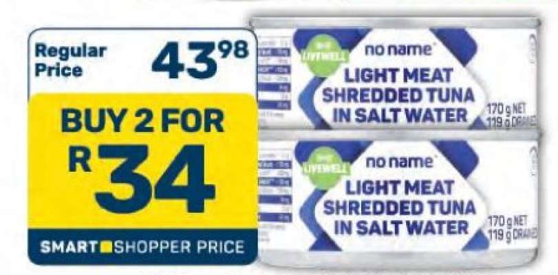 Light Meat Shredded Tuna in Salt Water