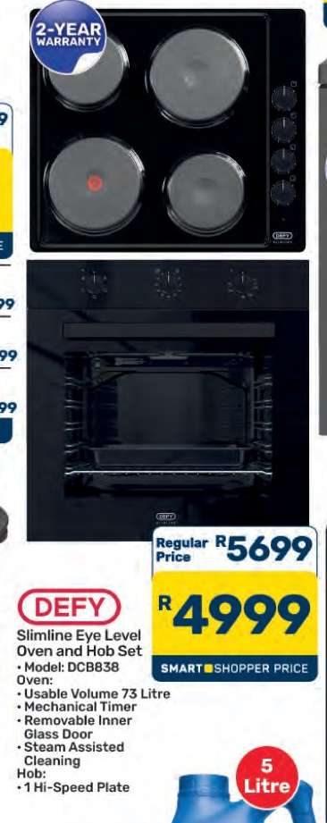 DEFY Slimline Eye Level Oven and Hob Set