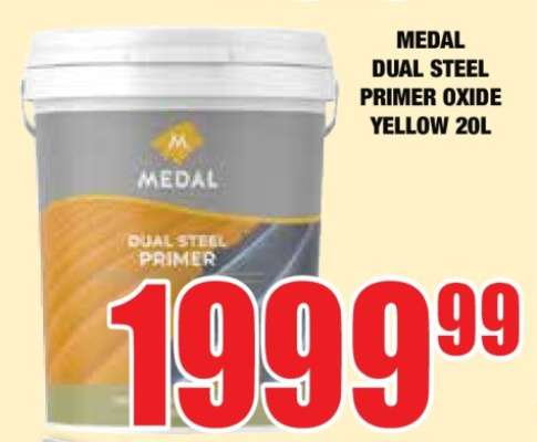 MEDAL DUAL STEEL PRIMER OXIDE YELLOW 20L