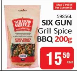 SIX GUN Grill Spice BBQ 200g