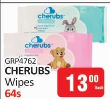 CHERUBS Wipes 64s