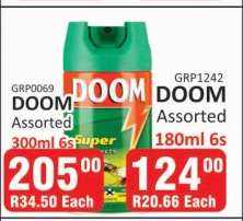 DOOM Assorted 300ml 6s