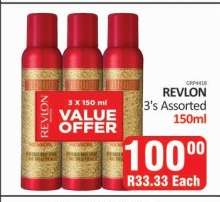 REVLON 3's Assorted 150ml