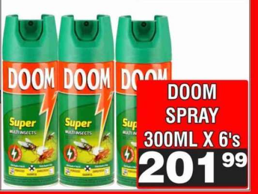 DOOM SPRAY 300ML X 6's
