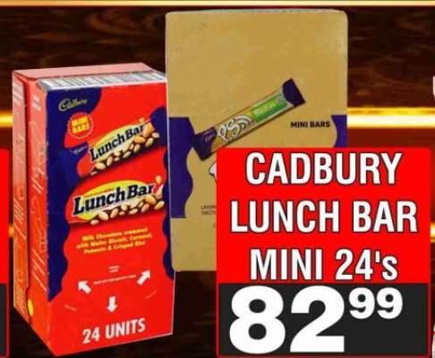 CADBURY LUNCH BAR MINI 24's