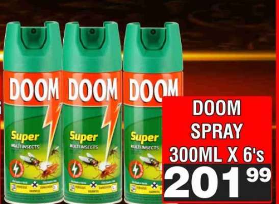 DOOM SPRAY 300ML X 6's