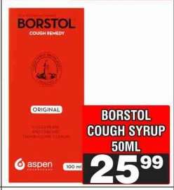 BORSTOL COUGH SYRUP 50ML