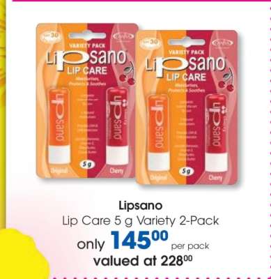 Lipsano Lip Care 5 g Variety 2-Pack