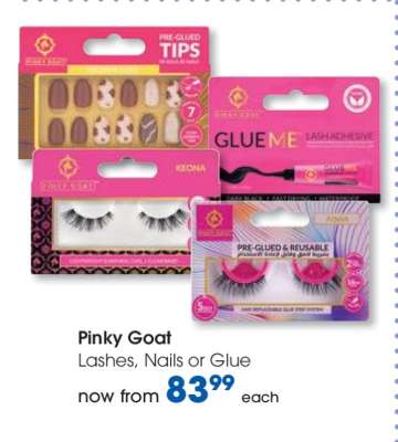 Pinky Goat Lashes, Nails or Glue