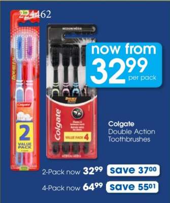 Colgate Double Action Toothbrushes