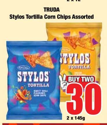Stylos Tortilla Corn Chips Assorted