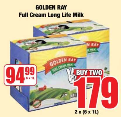 GOLDEN RAY Full Cream Long Life Milk