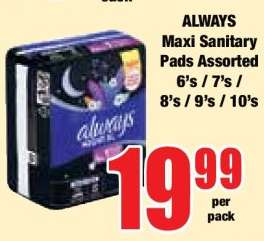 ALWAYS Maxi Sanitary Pads Assorted