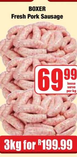 BOXER Fresh Pork Sausage