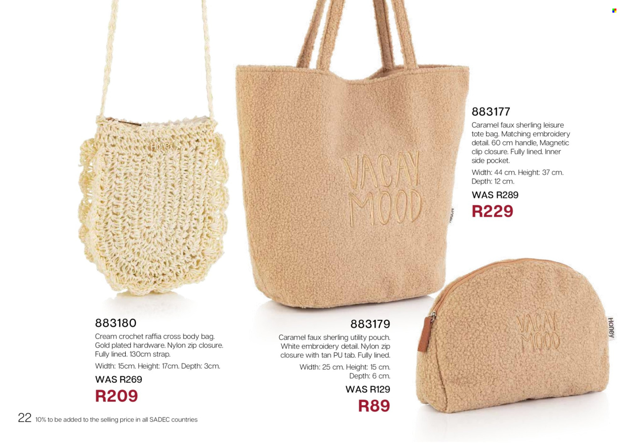 Honey specials. Page 24