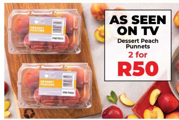 Dessert Peach Punnets