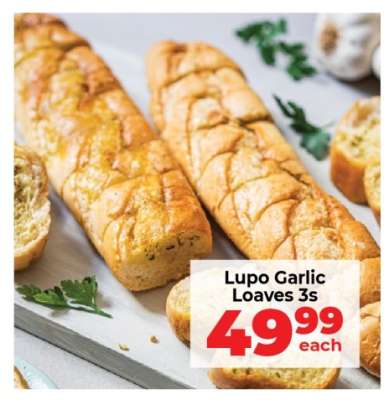 Lupo Garlic Loaves 3s