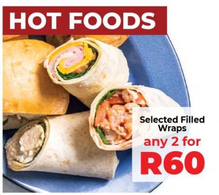 Selected Filled Wraps