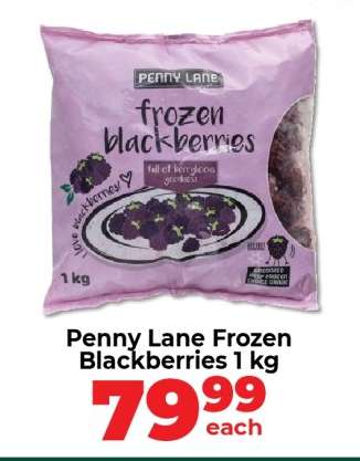 Penny Lane Frozen Blackberries 1 kg