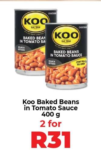 Koo Baked Beans in Tomato Sauce