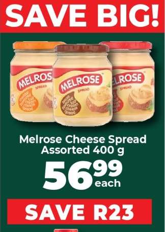 Melrose Cheese Spread Assorted 400 g
