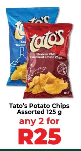 Tato’s Potato Chips Assorted 125 g