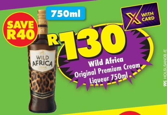 Wild Africa Original Premium Cream Liqueur 750ml