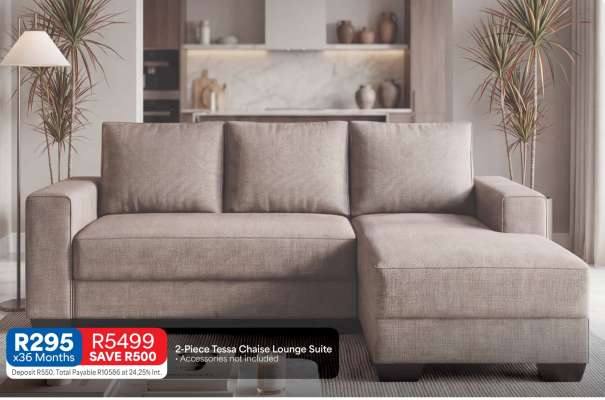 2-Piece Tessa Chaise Lounge Suite