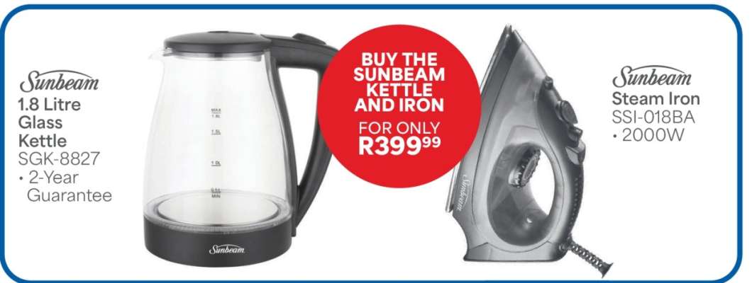 Sunbeam Kettle and Iron