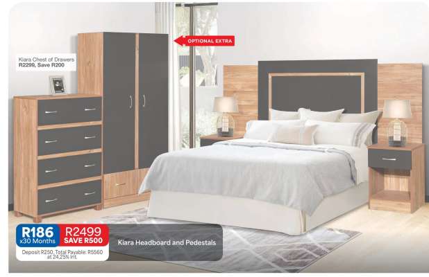 Kiara Headboard and Pedestals