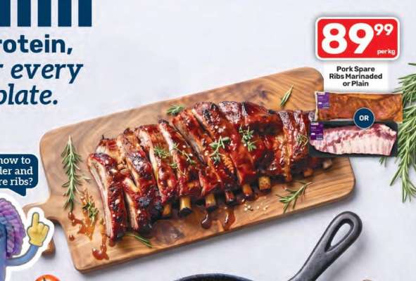 Pork Spare Ribs Marinated or Plain