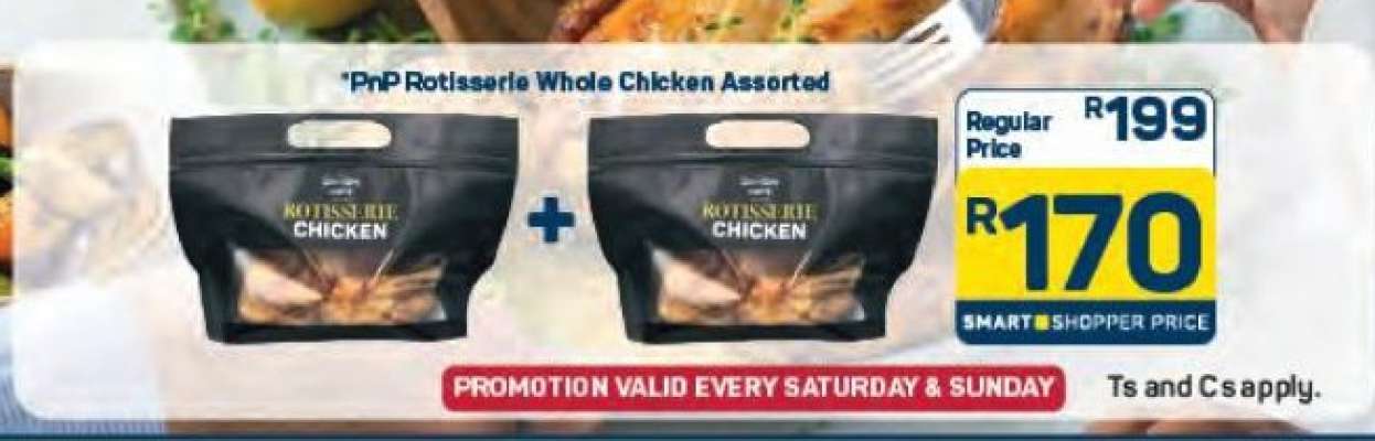 PnP Rotisserie Whole Chicken Assorted