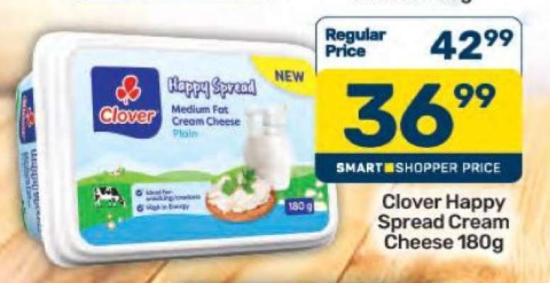 Clover Happy Spread Cream Cheese 180g
