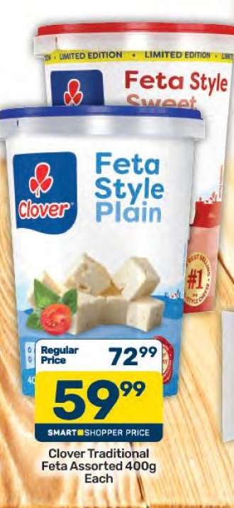 Clover Traditional Feta Assorted 400g Each
