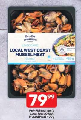 PnP Fishmonger's Local West Coast Mussel Meat 400g