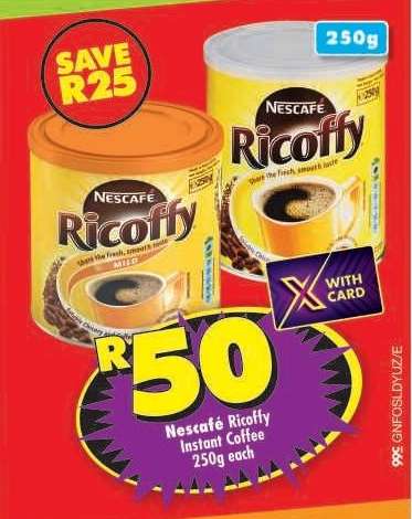 NESCAFÉ RICOFFY INSTANT COFFEE 250g