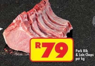 Pork Rib & Loin Chops per kg